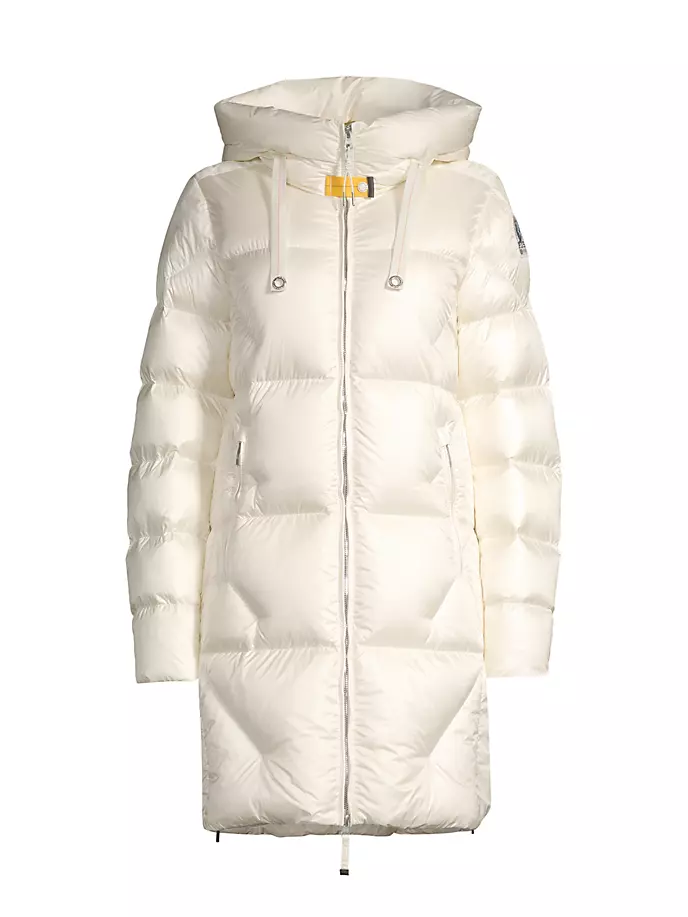 

Стеганое пуховое пальто Janet Parajumpers, цвет purity
