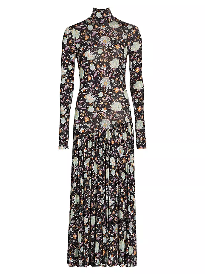 

Трикотажное платье макси Fernanda с цветочным принтом Ulla Johnson, цвет nuit