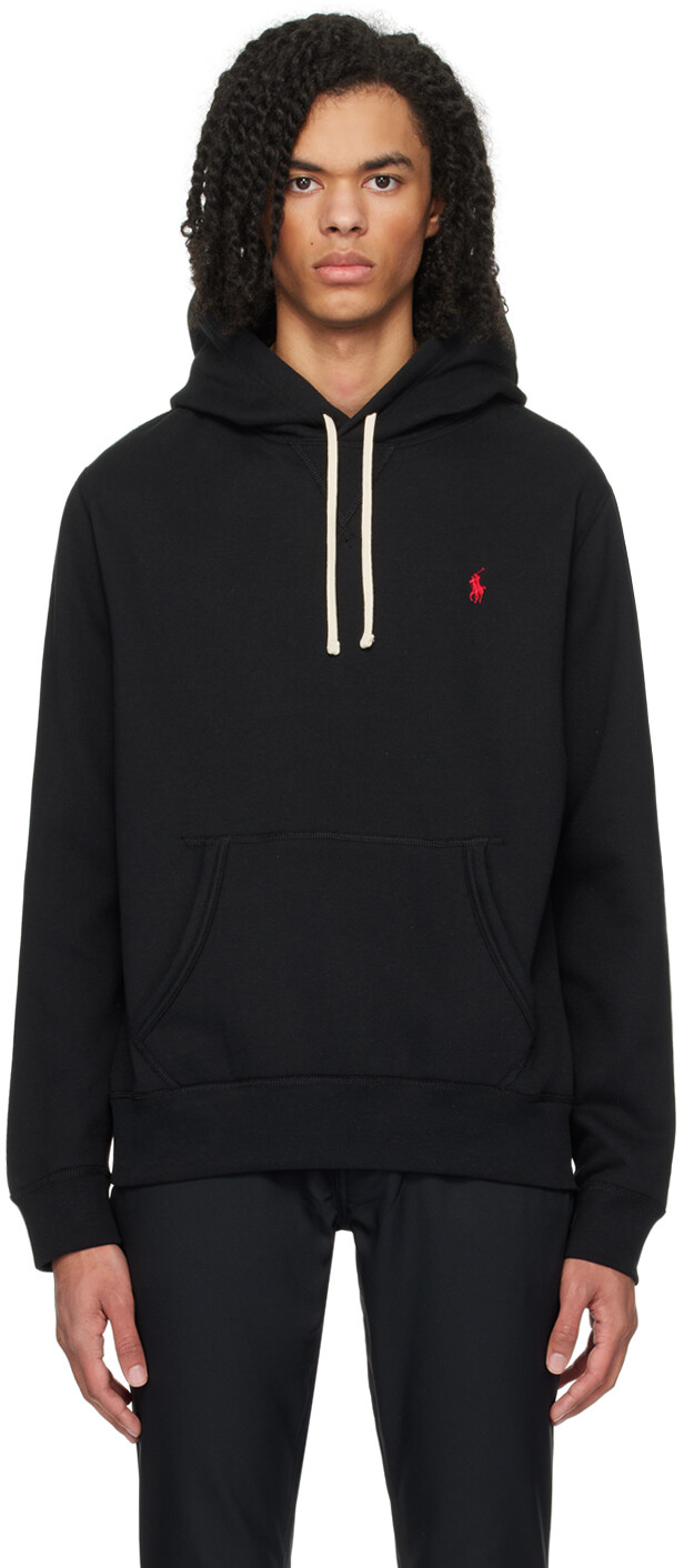 

Черное худи с надписью "RL" Polo Ralph Lauren