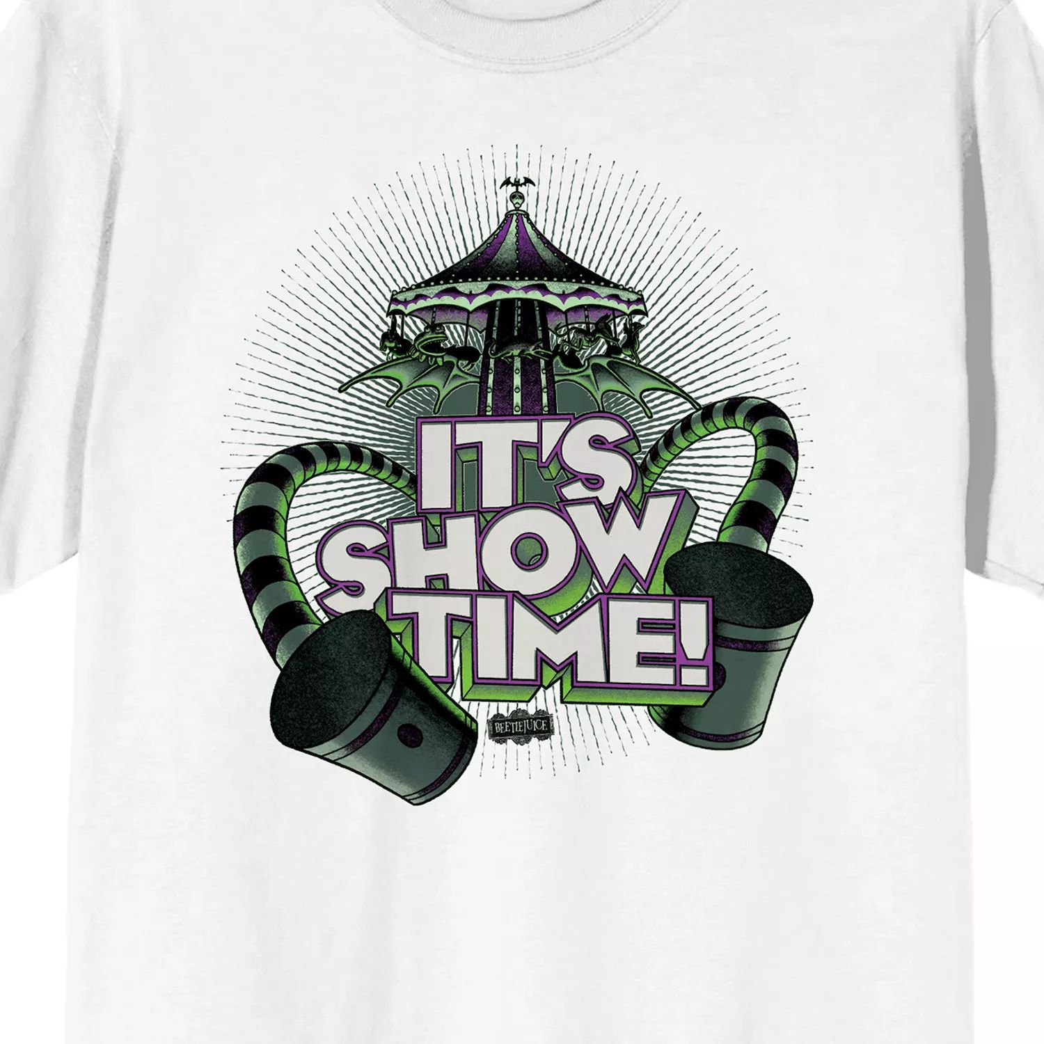 цена Мужская футболка Beetlejuice It's Show Time Licensed Character