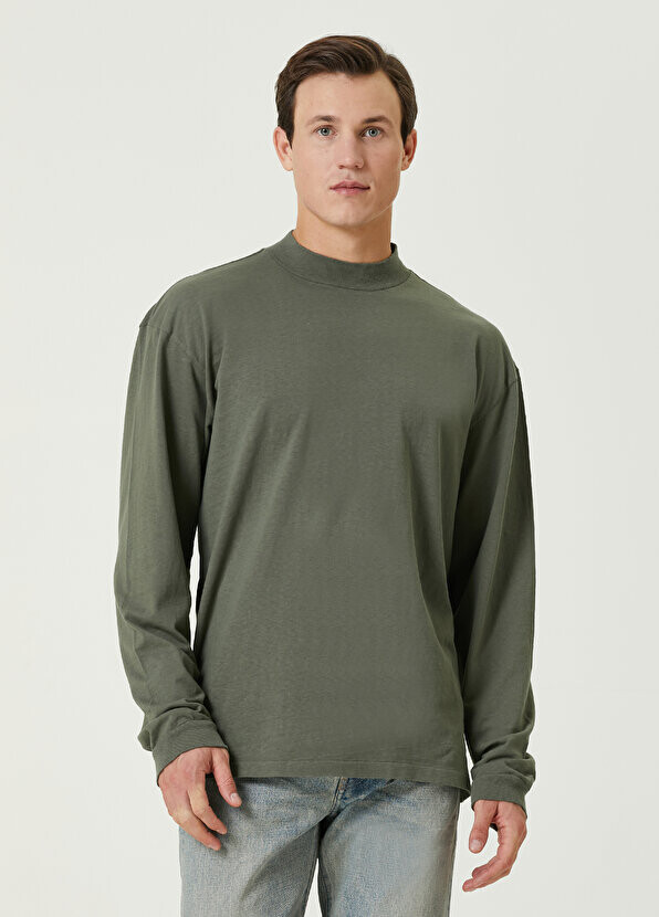 

Футболка цвета хаки с длинным рукавом John Elliott