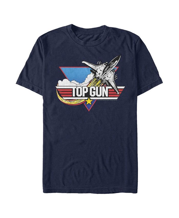 

Детская футболка с логотипом Top Gun Inverted Fighter Jet Afterburners для мальчиков Paramount Pictures, синий