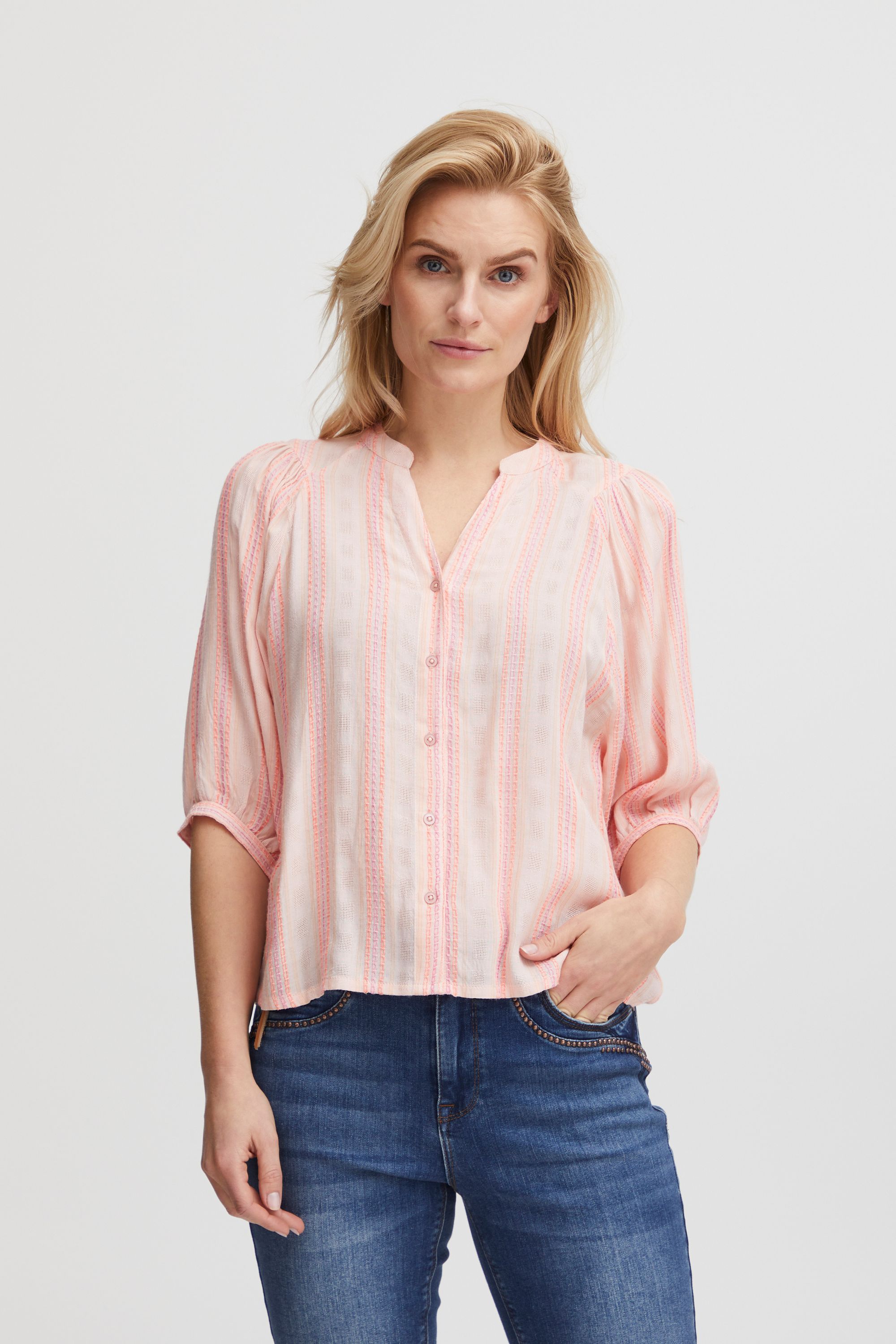 Блуза PULZ Jeans Shirt PZLAILA Shirt, розовый
