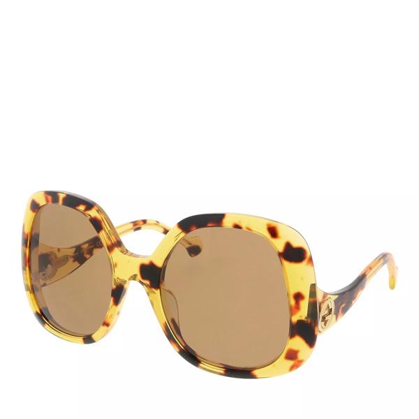 Солнцезащитные очки gg1235s havana-havana- Gucci, коричневый