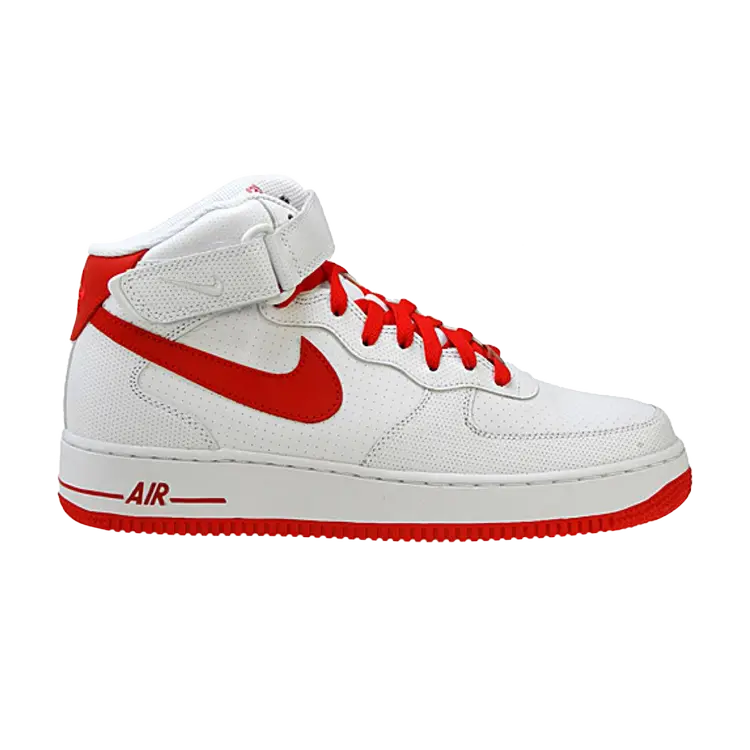 

Кроссовки Nike Air Force 1 Mid '07 'White Varsity Red', красный