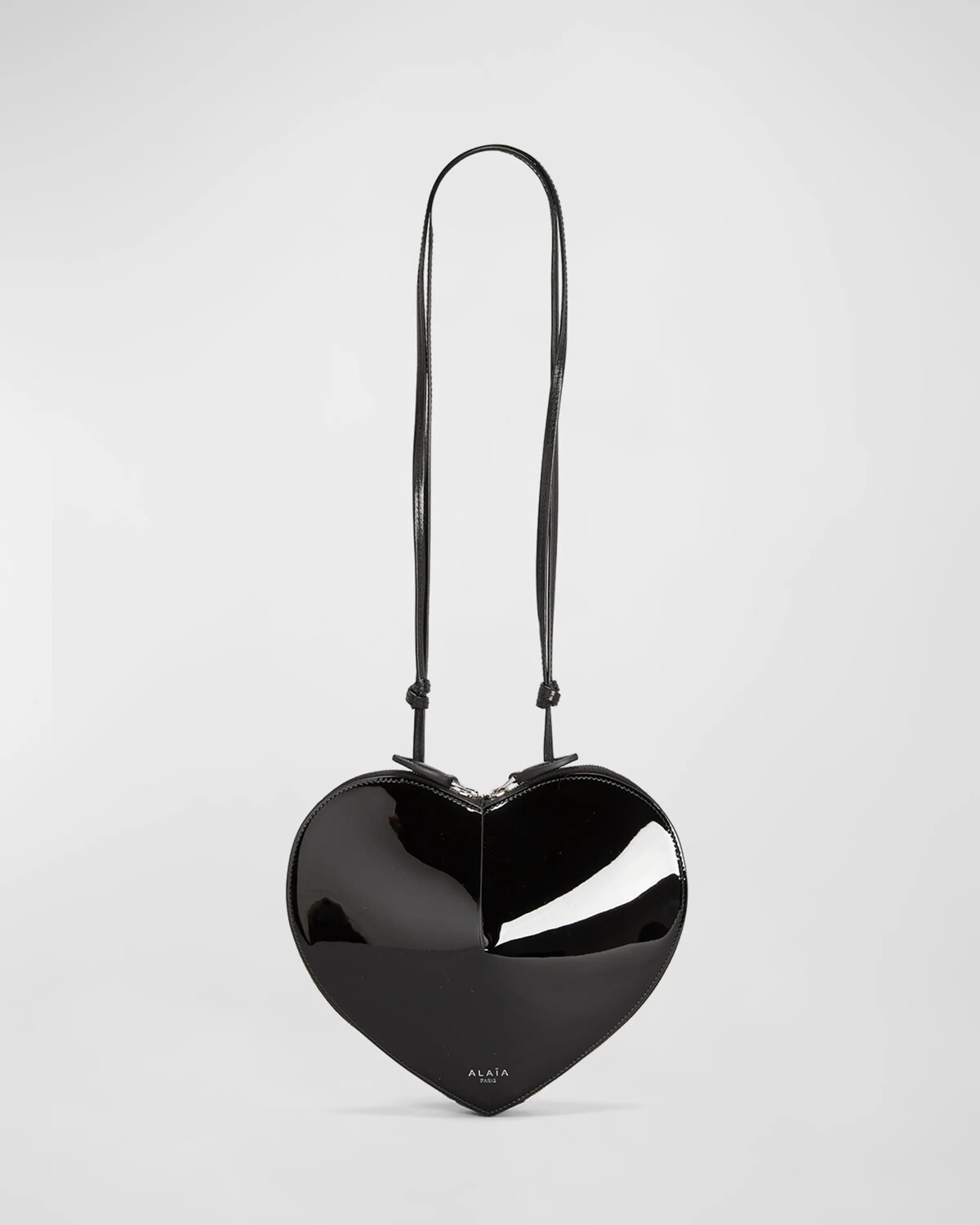 

Сумка через плечо Le Coeur из лакированной кожи Alaia, цвет Noir