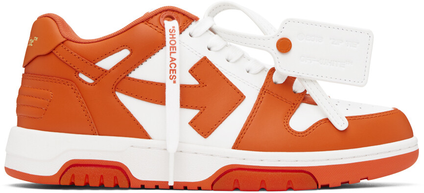 

Off-White Оранжево-белые кроссовки Out Of Office