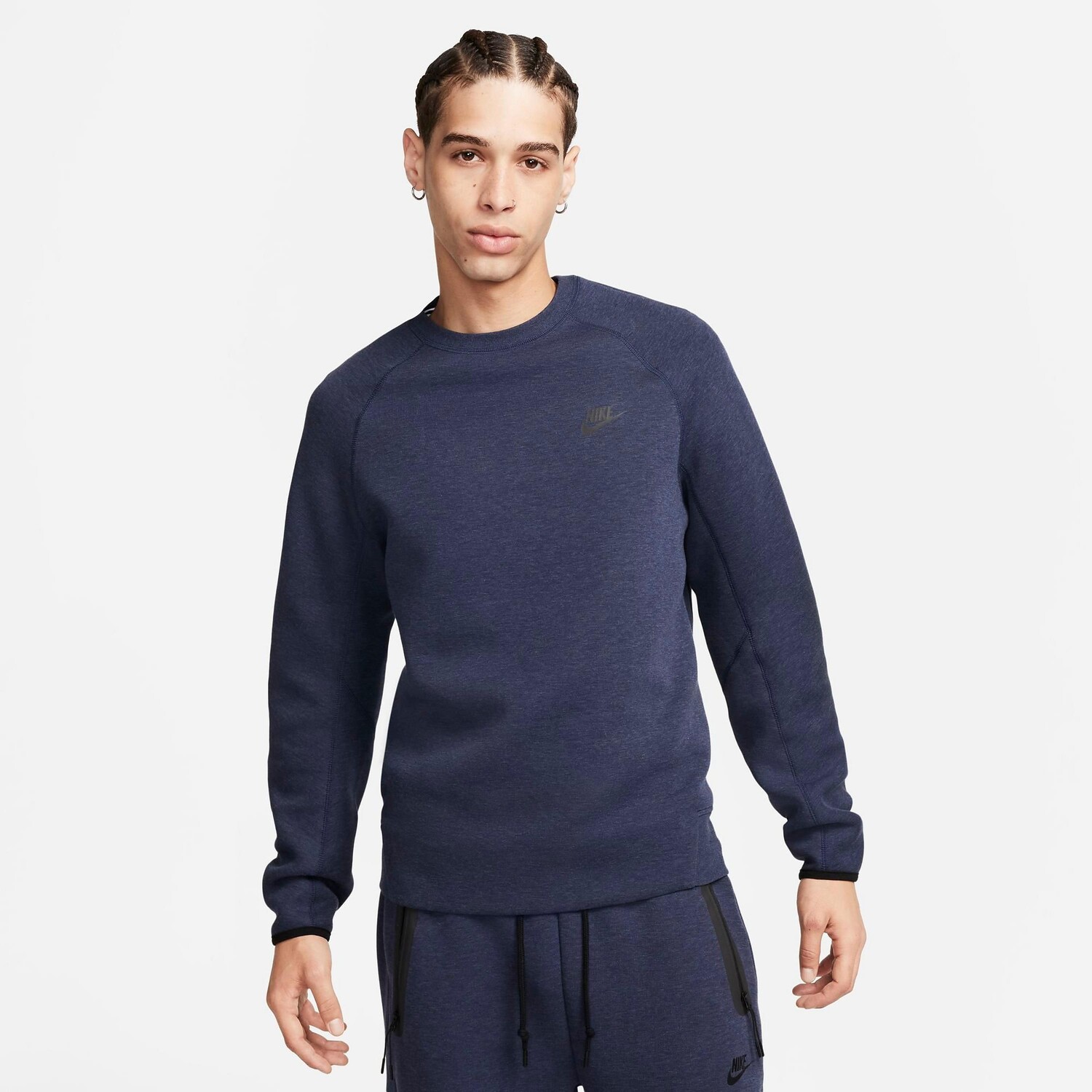 

Мужской свитшот Nike Sportswear Tech Fleece Crew, синий