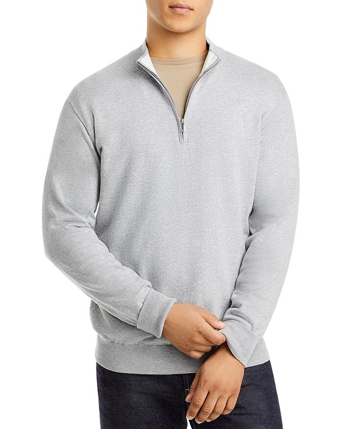 

Свитер с молнией в четверть стандартного кроя Crest Solid Peter Millar