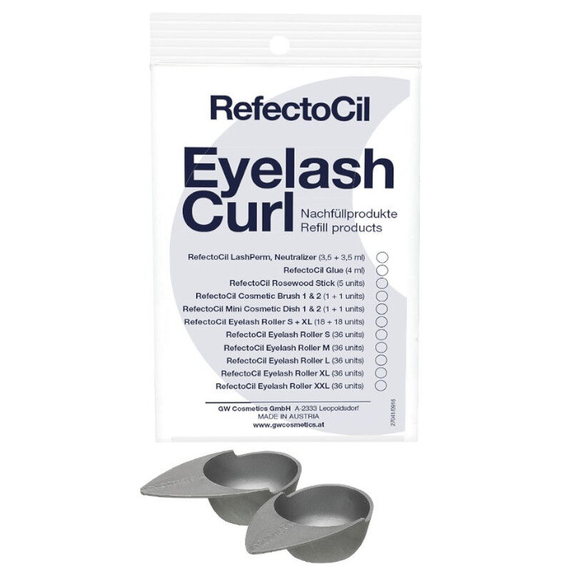 цена Косметические баночки для перманентной завивки ресниц Refectocil Eyelash Curl Mini Dish, 2 шт/1 упаковка