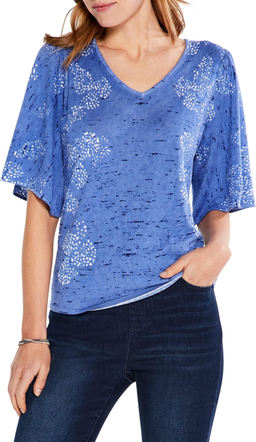 

Коралловый свитер Coastline NIC+ZOE, цвет Blue Multi, Красный
