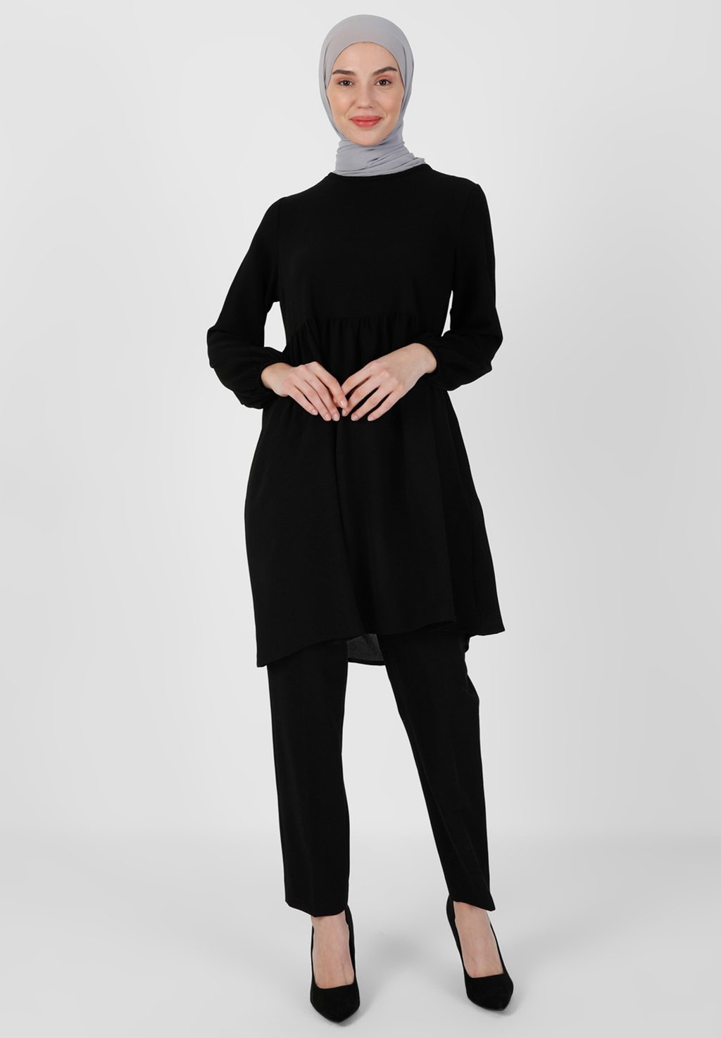Блузка TAVIN Modanisa, цвет black спортивный костюм set tavin modanisa цвет grey