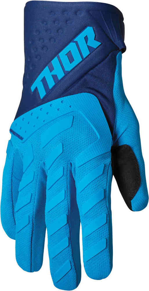 цена Молодежные перчатки для мотокросса с логотипом Spectrum Thor, темно-синий