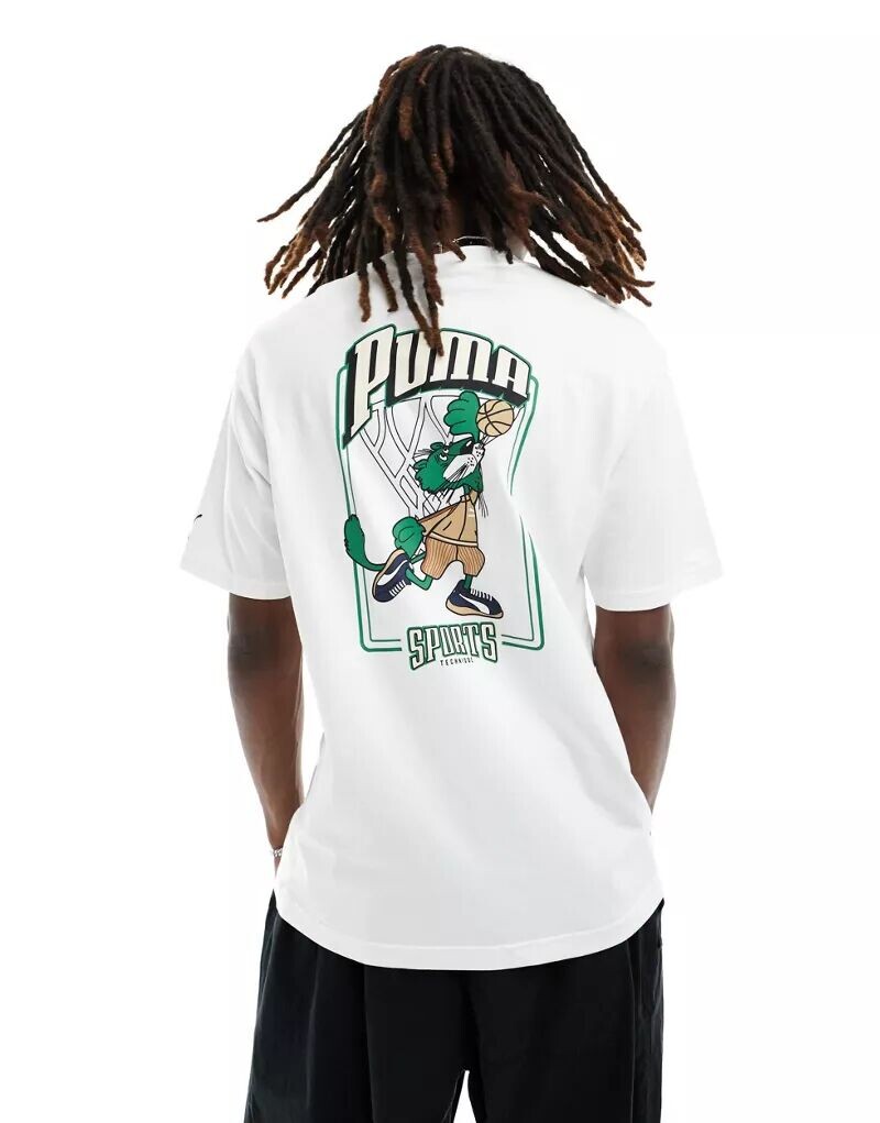 

Белая футболка с рисунком PUMA For The Fanbase, Белый