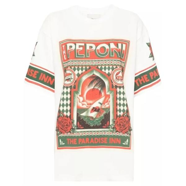 

Футболка peponi-print organic cotton t-shirt Alemais, мультиколор