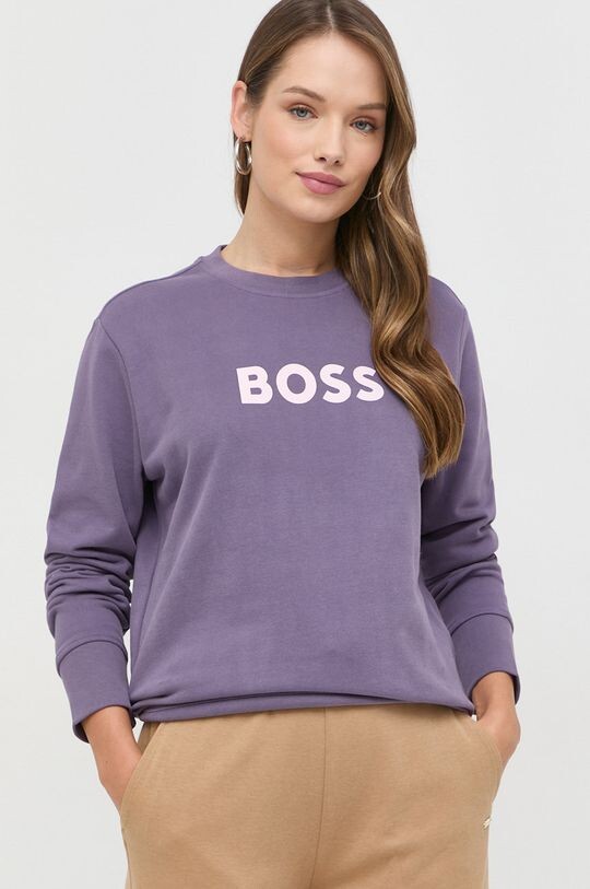 

Толстовка BOSS из хлопка Boss, фиолетовый