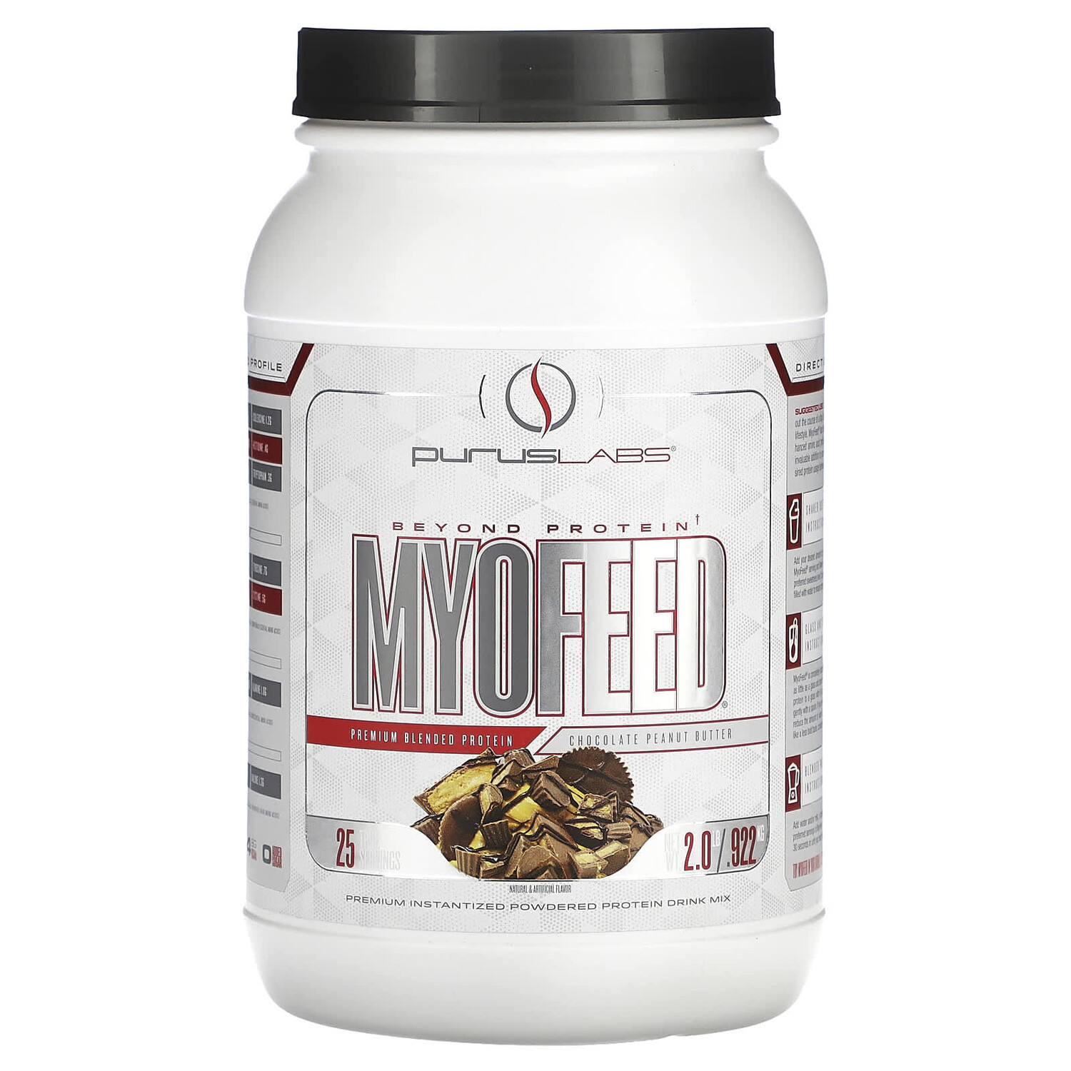 

MyoFeed, шоколадно-арахисовая паста, 0,922 кг (2 фунта), Purus Labs