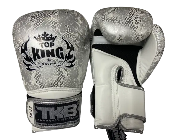 

Боксерские перчатки Top King TKBGSS02 Air Super Snake, белый / серебряный