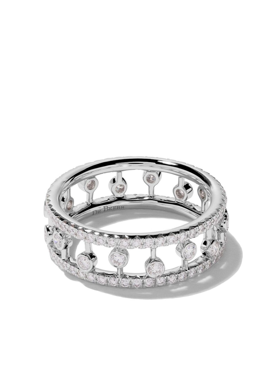 

Кольцо Dewdrop из белого золота с бриллиантами De Beers Jewellers, серебряный