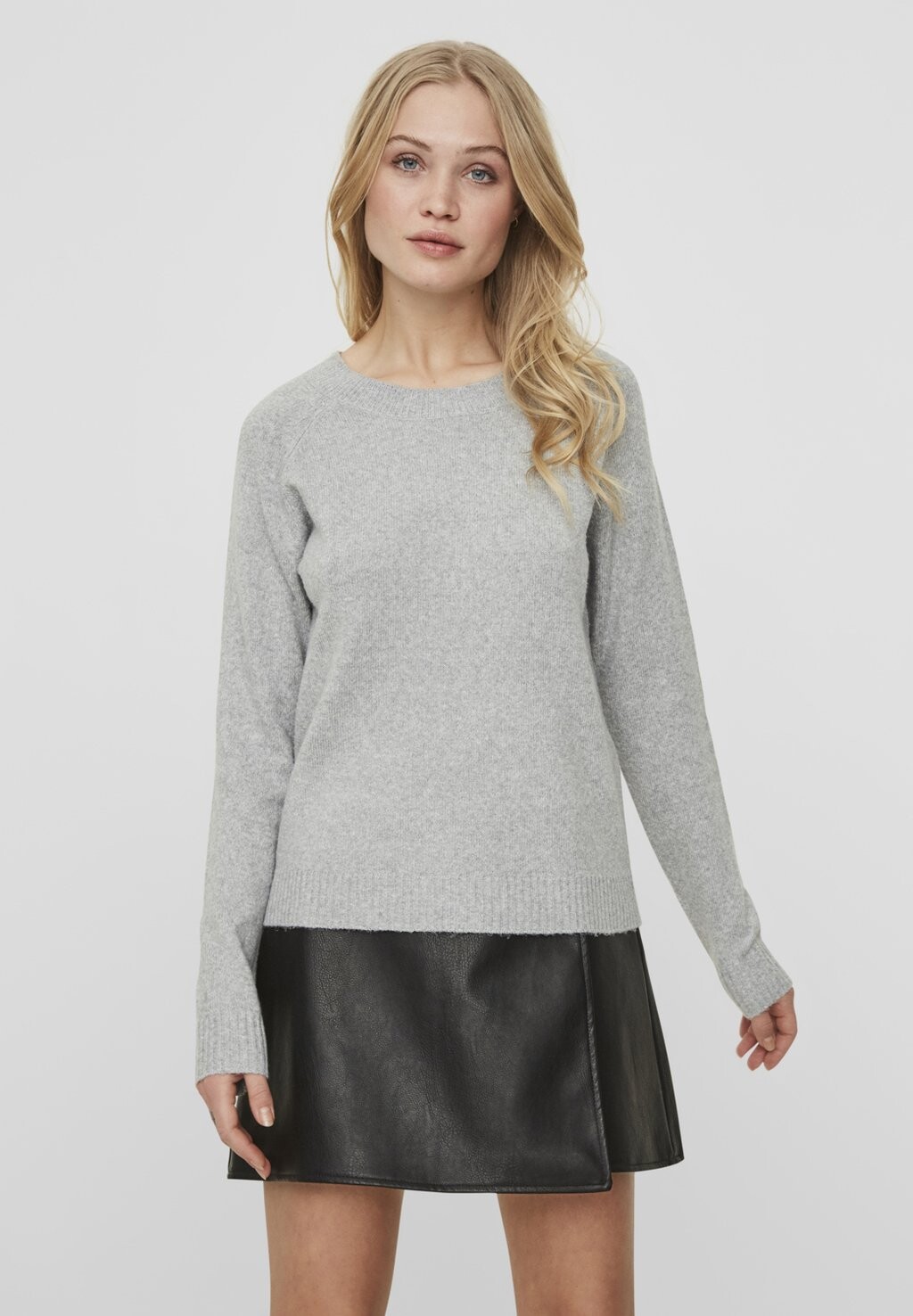 

Свитер Vero Moda Vmdoffy O Neck Noos, светло-серый меланж