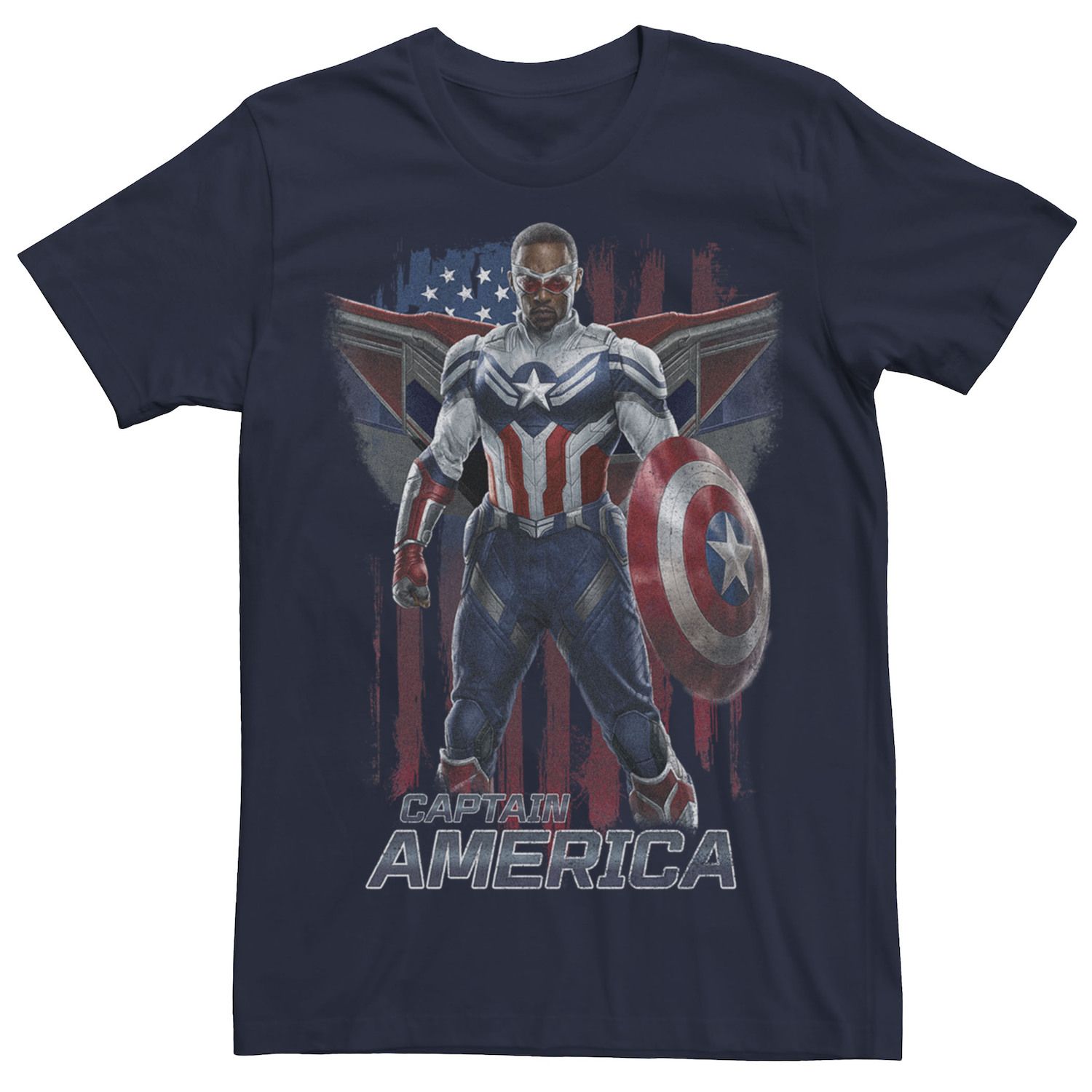 Мужская футболка с логотипом «Капитан Америка», «Сокол и Зимний солдат» Licensed Character