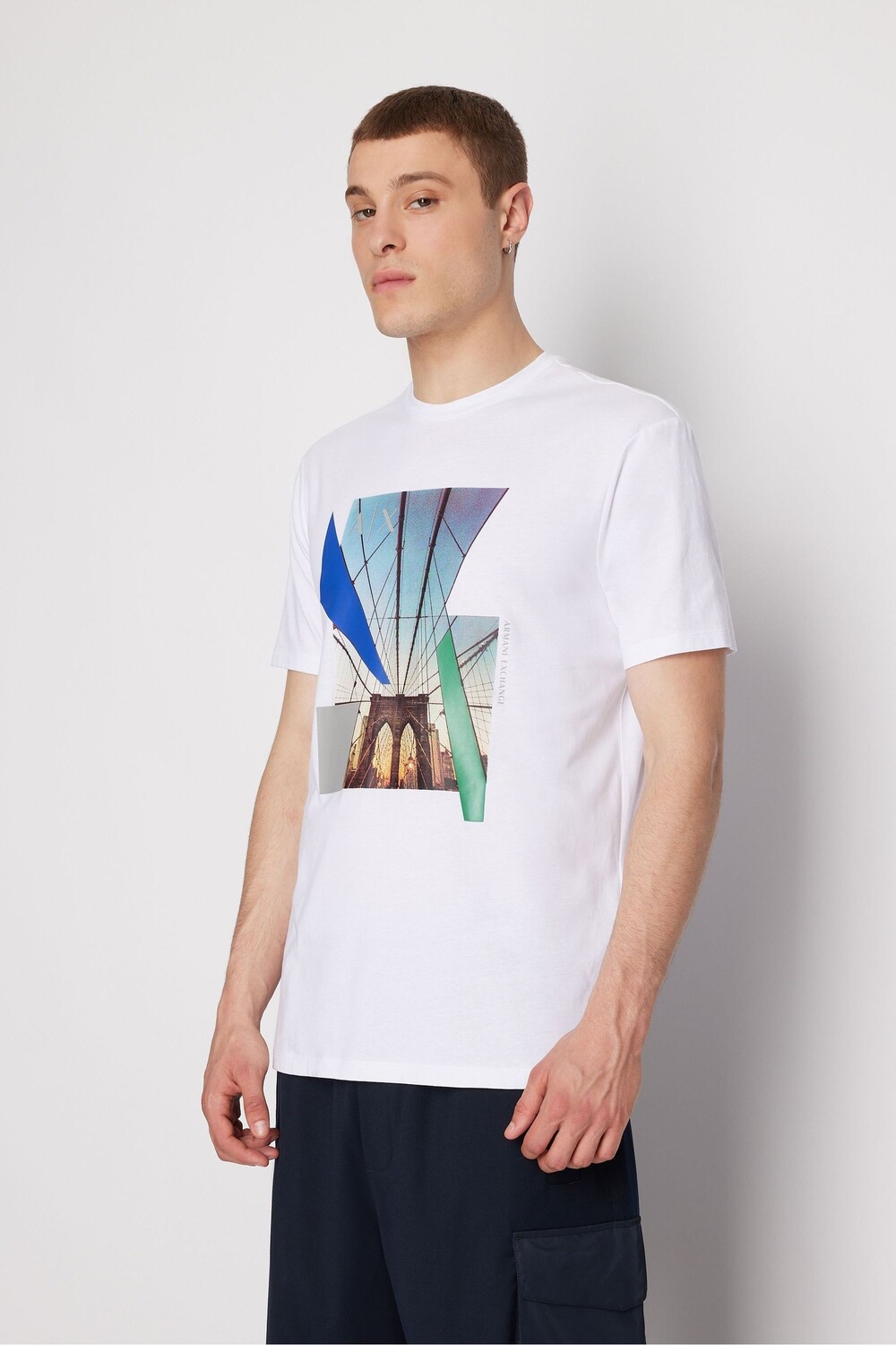 

Белая футболка New York с графикой Armani Exchange, белый