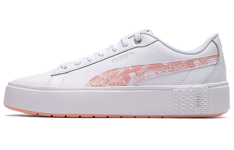 

Женские туфли Puma Smash Platform V2 Untamed Su, белый/розовый