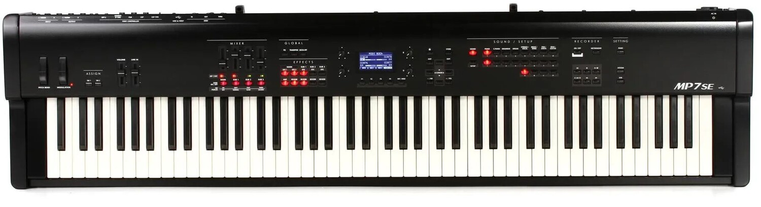 

Kawai MP7SE 88-клавишное сценическое пианино и мастер-контроллер