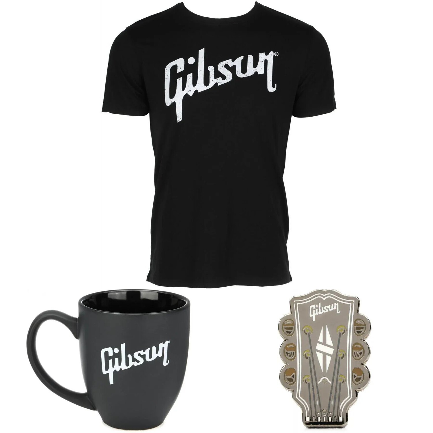 

Аксессуары Gibson Подарочный набор футболок с логотипом Gibson — маленький