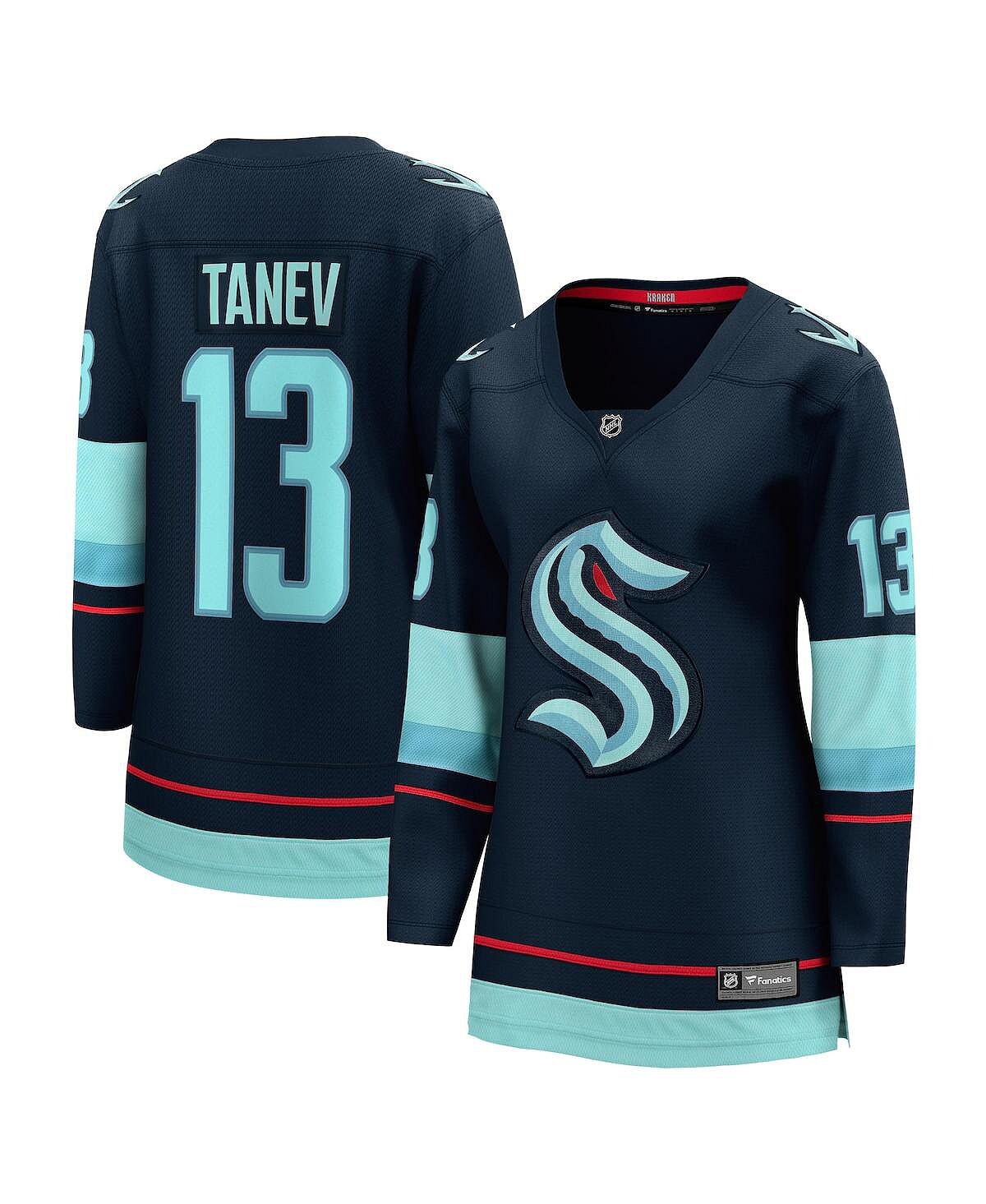 

Женская футболка Brandon Tanev Deep Sea Seattle Kraken Home Premier Breakaway Player Fanatics