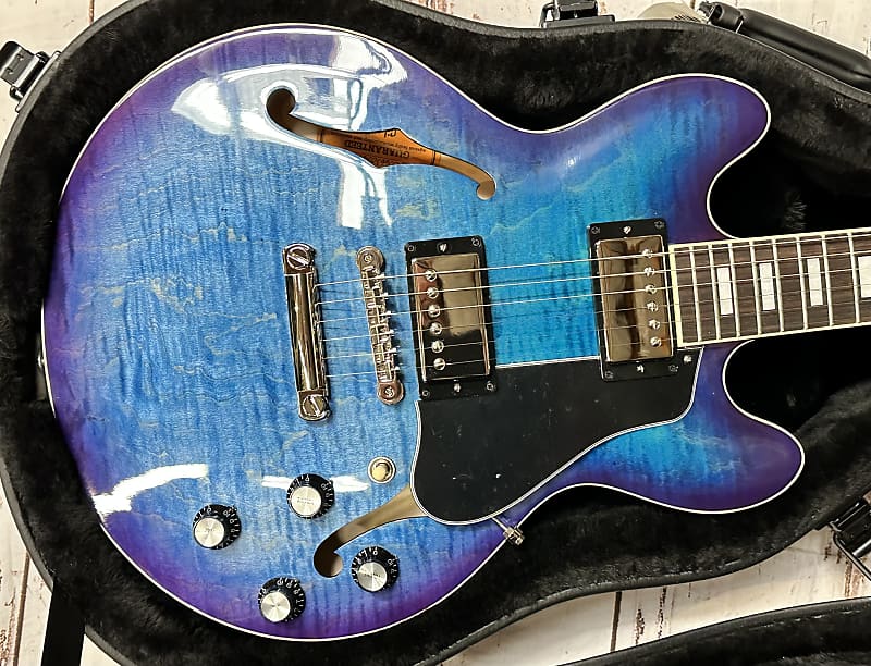 Электрогитара Gibson ES-339 Figured 2023 Blueberry Burst New Unplayed Auth Dlr 7lb 1oz #361