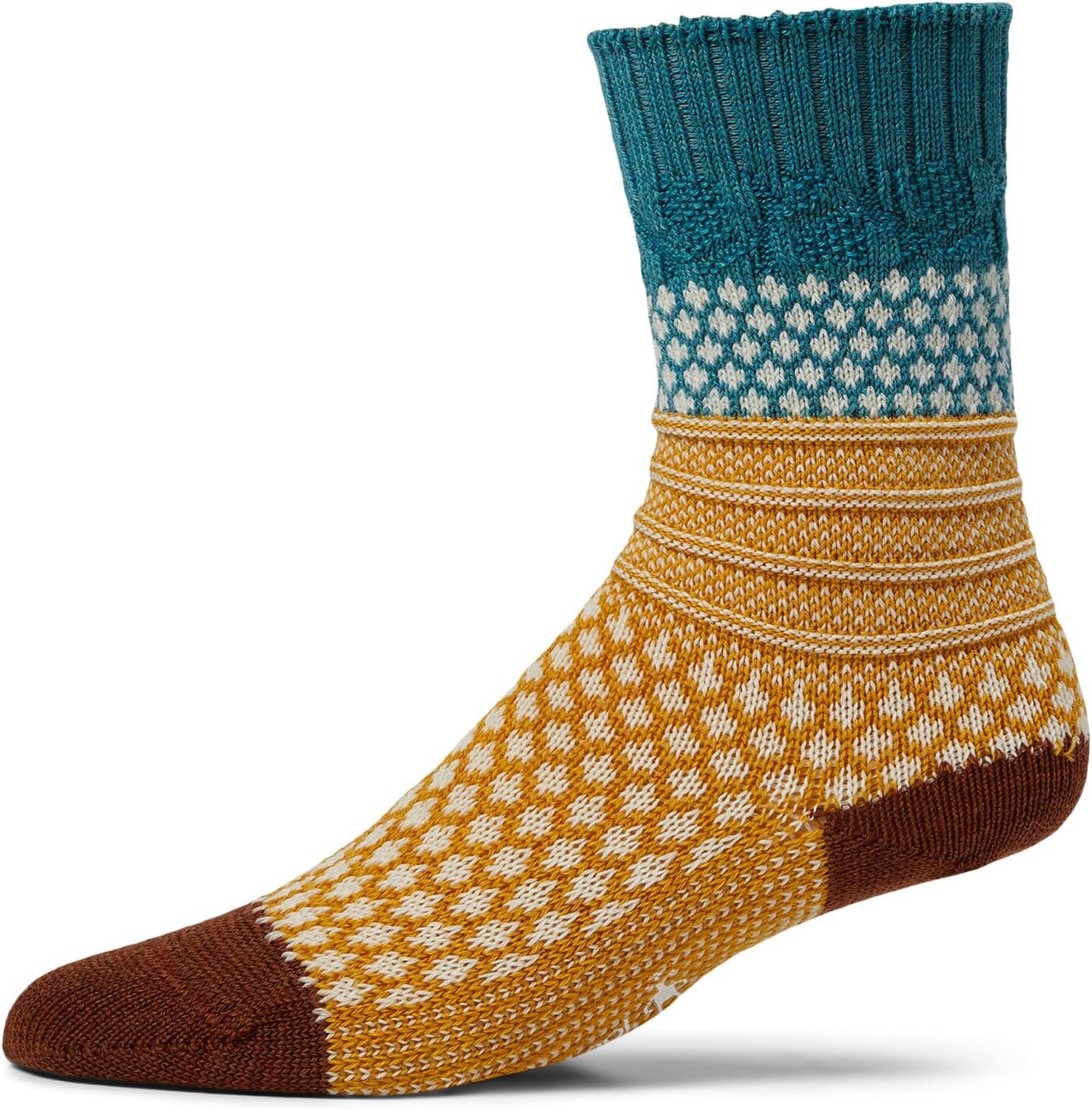 

Повседневные носки Popcorn Cable Crew Smartwool, цвет Cascade Green