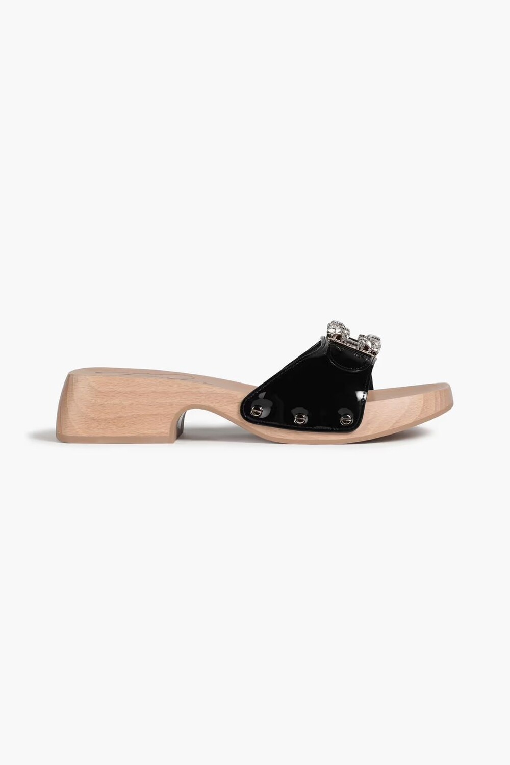 

Декорированные лакированные мюли Viv' Clogs Roger Vivier, черный