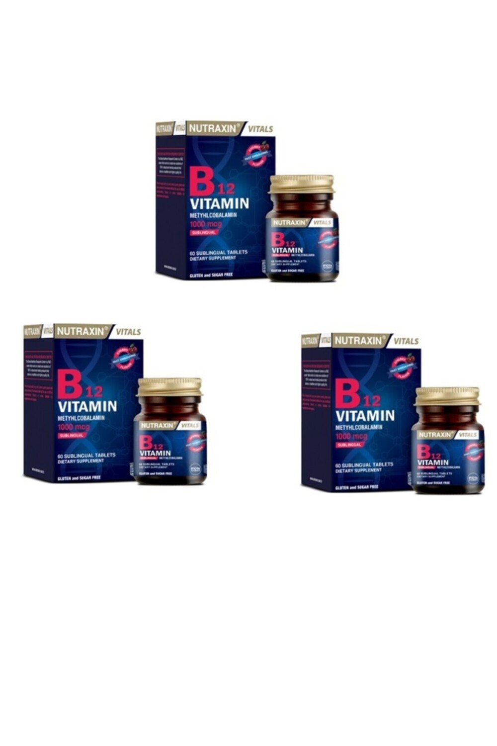 

Nutraxin Витамин B12 1000 мкг X3 шт.