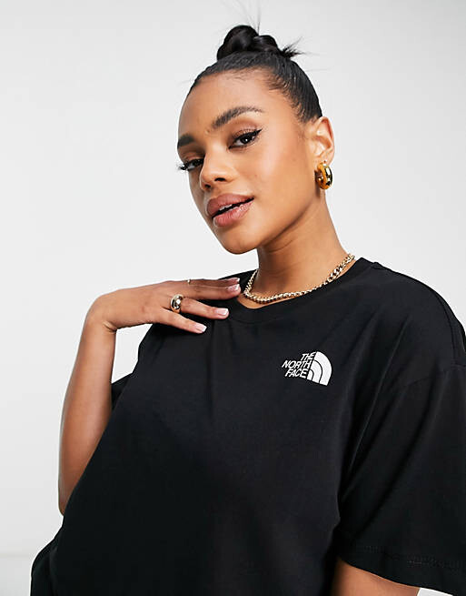 

Черная укороченная футболка The North Face Simple Dome, Черный