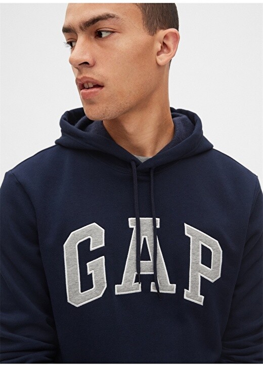 

Однотонный черный мужской спортивный костюм с воротником с капюшоном Gap
