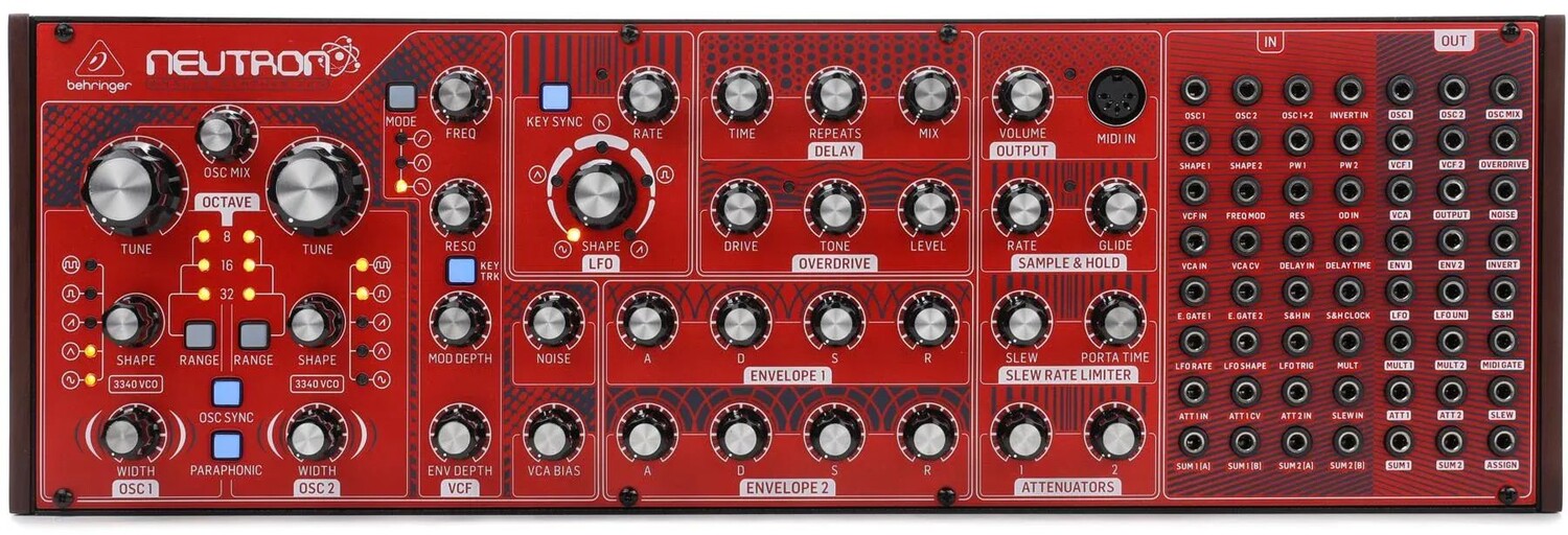 

Полумодульный аналоговый синтезатор Behringer Neutron