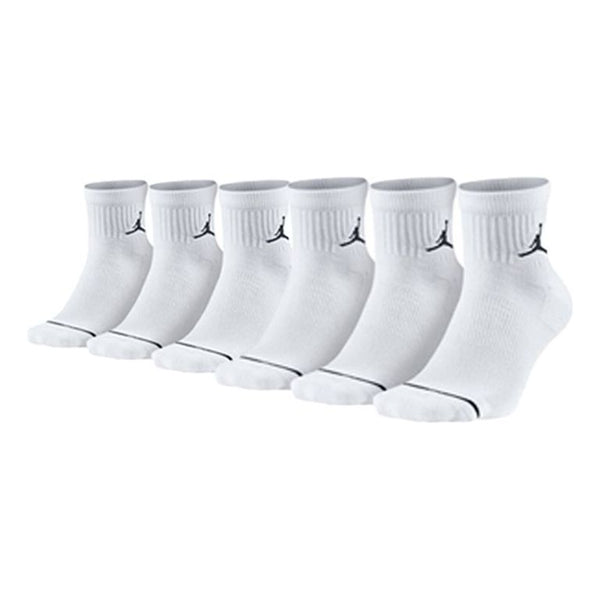 Носки Air Jordan Flying Man Logo Mid Tops Breathable Basketball Training Socks Couple Style White, белый шорты men s jordan flying man logo shorts white dv5028 104 белый