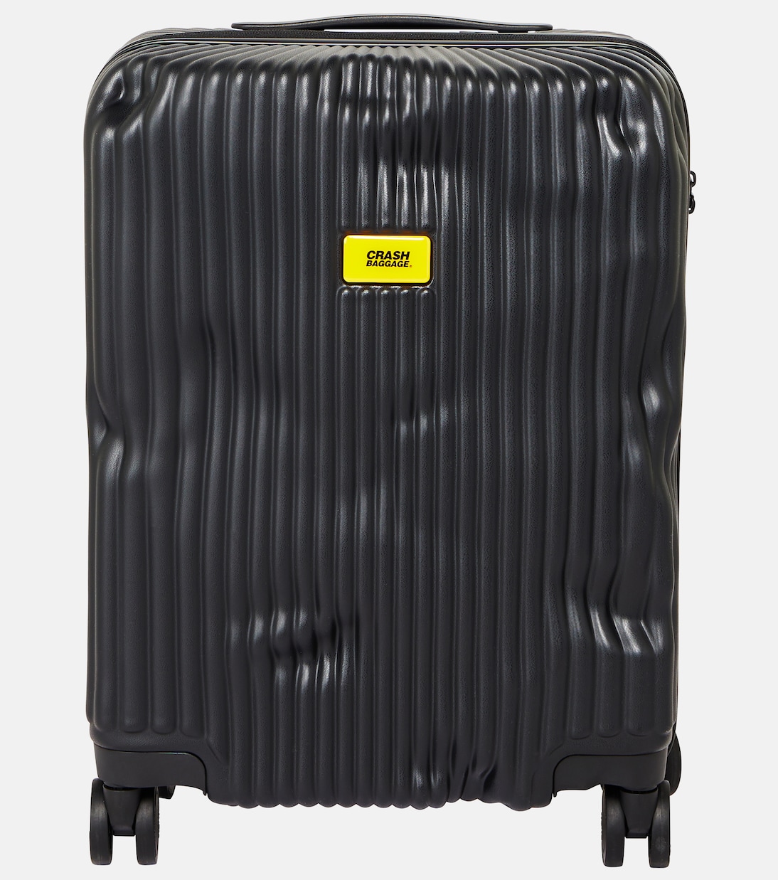 Небольшой чемодан для ручной клади в полоску Crash Baggage, черный