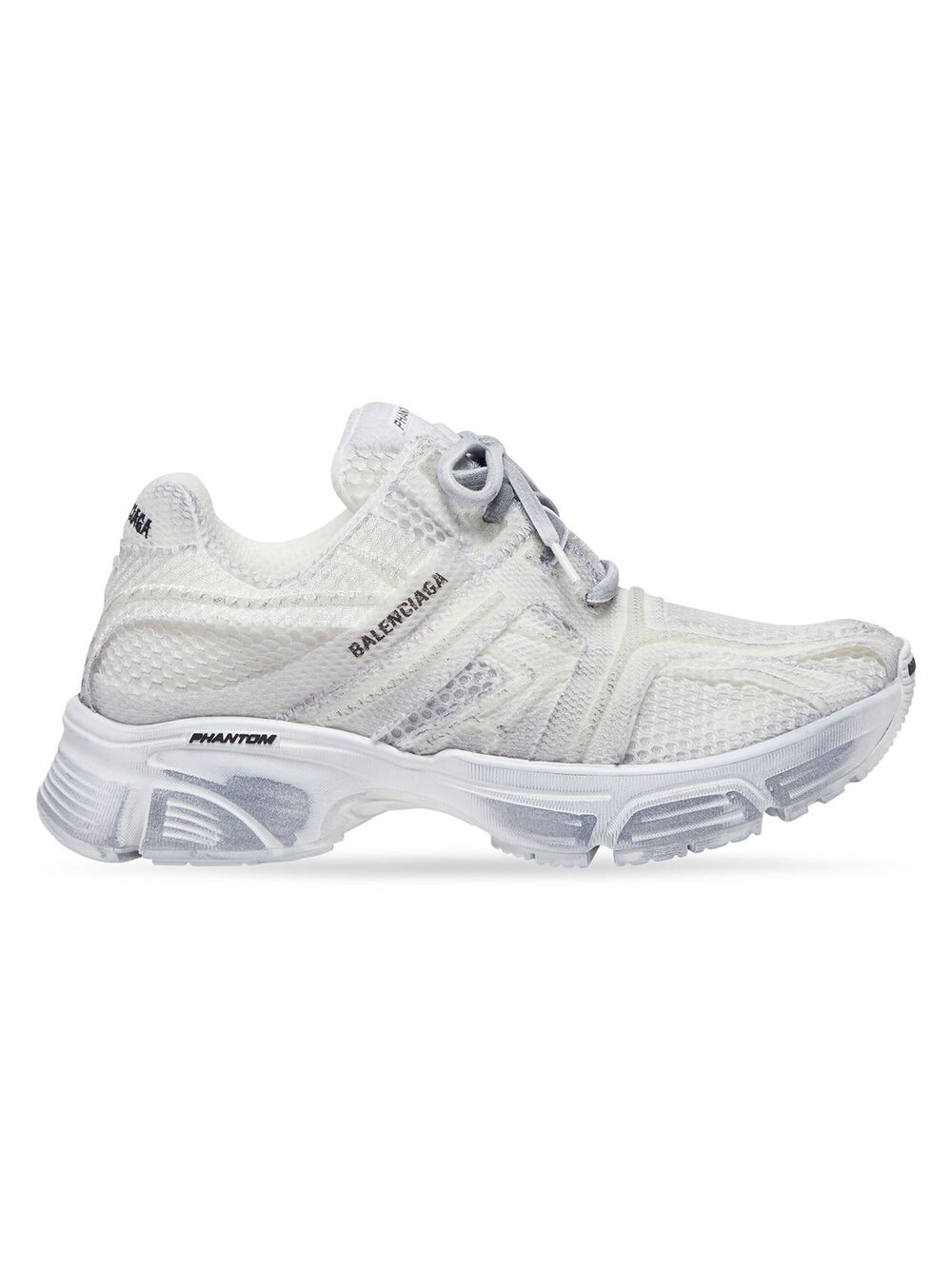 

Постиранные кроссовки Phantom Balenciaga, белый