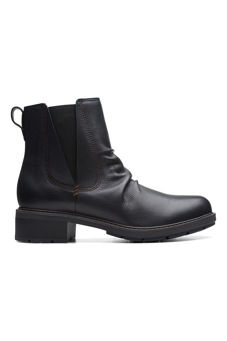 

Кожаные ботинки Hearth на массивном каблуке Clarks, черный