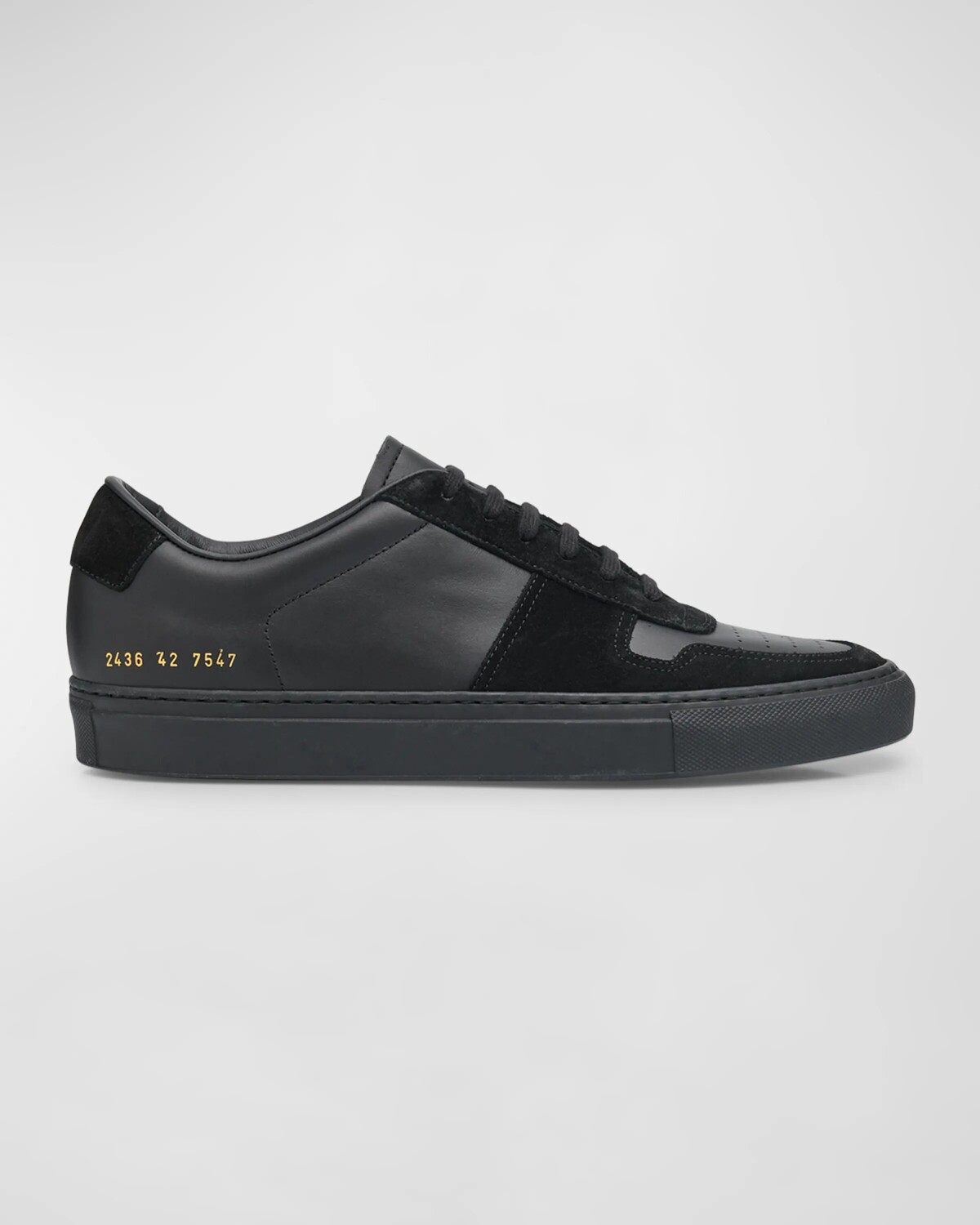 

Мужские низкие кеды Bball Duo из кожи и замши Common Projects, черный