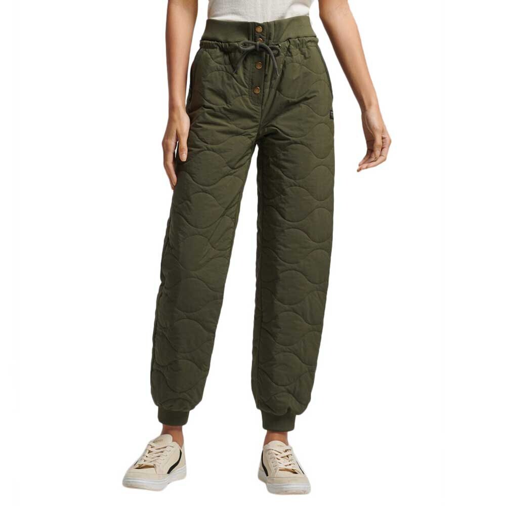 

Брюки Superdry Vintage Quilt, зеленый