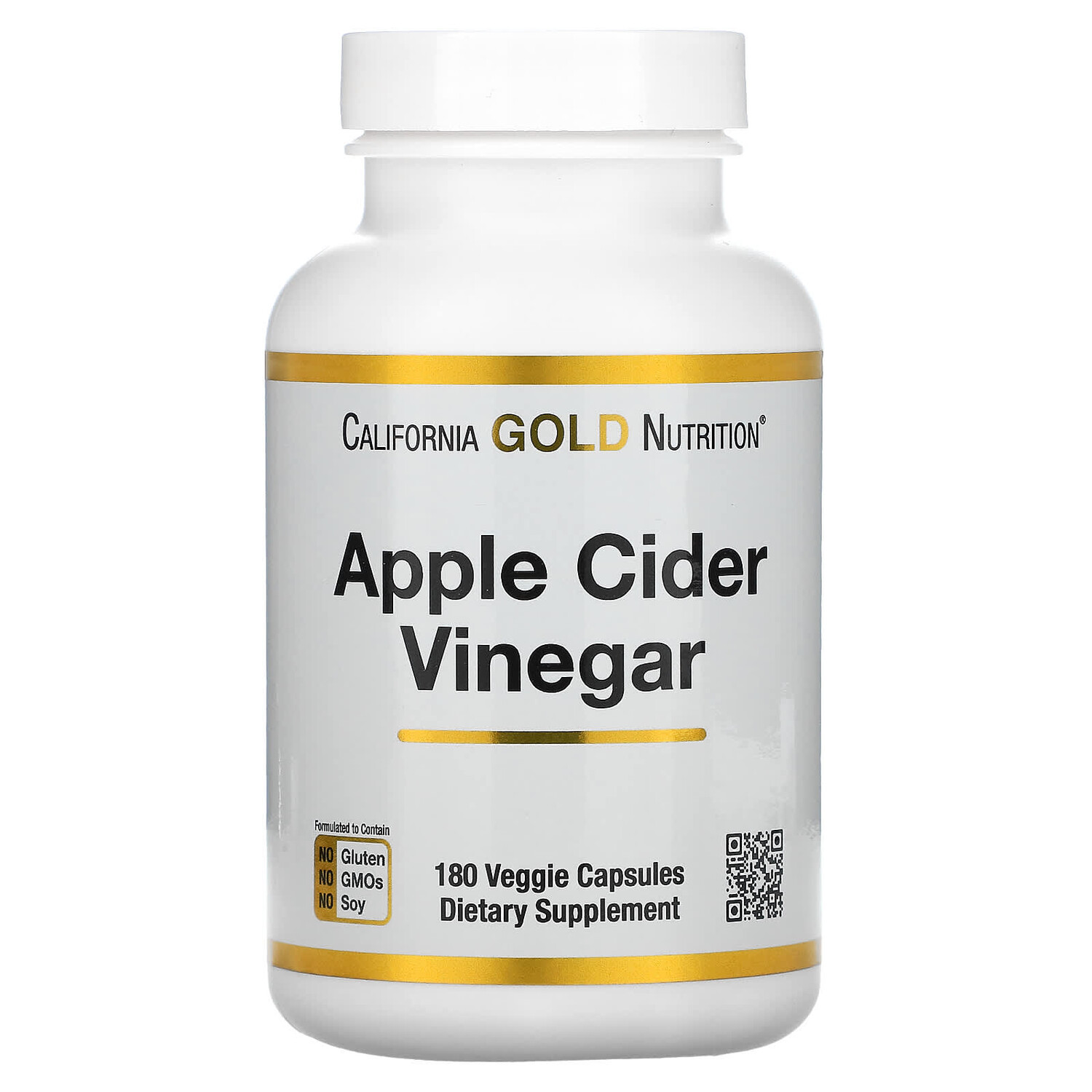 

Яблочный уксус, 180 растительных капсул, California Gold Nutrition