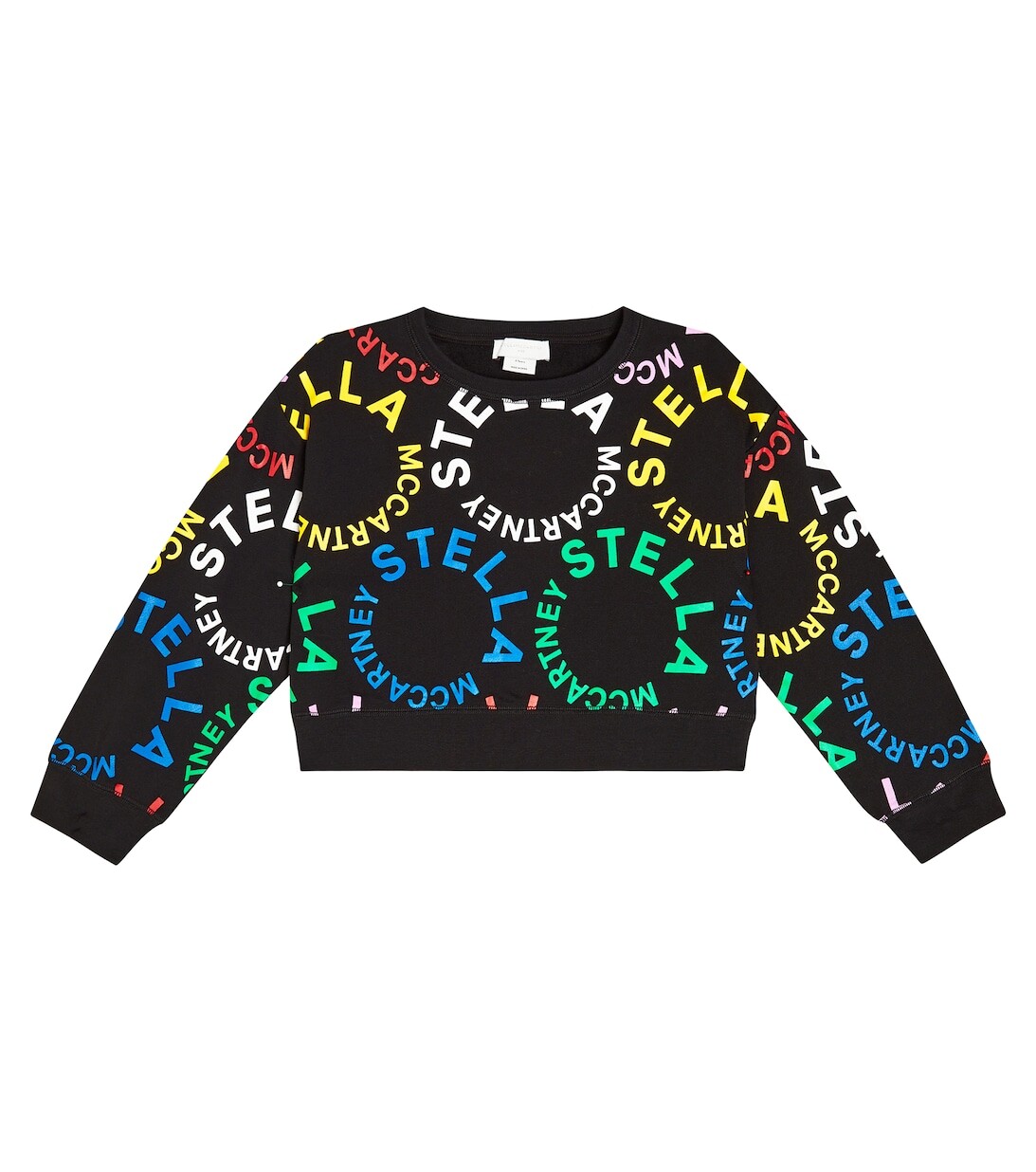 

Толстовка из хлопкового джерси с логотипом Stella McCartney Kids, черный