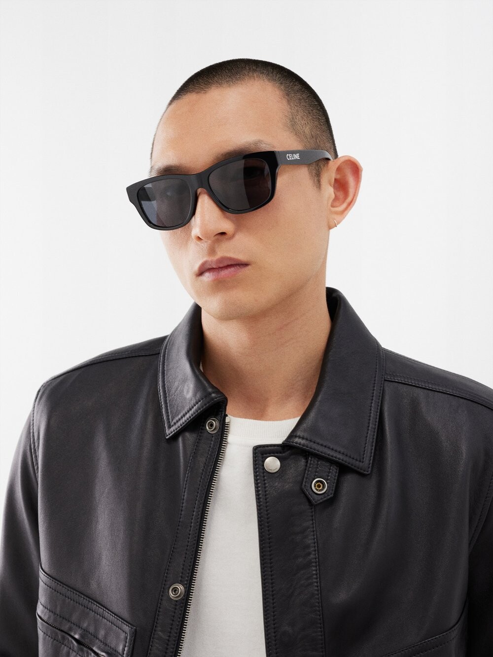 

Солнцезащитные очки в d-образной оправе из ацетата Celine Eyewear, черный