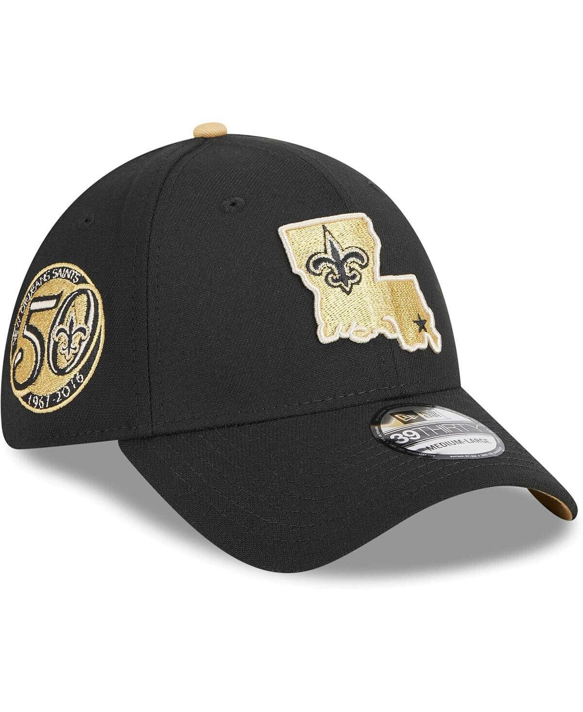

Мужская кепка New Orleans Saints Black Pop 39THIRTY Flex Hat New Era