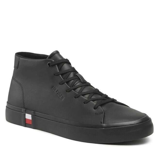 Кроссовки Tommy Hilfiger ModernVulc Hi, черный кроссовки tommy hilfiger modernvulc corporate белый