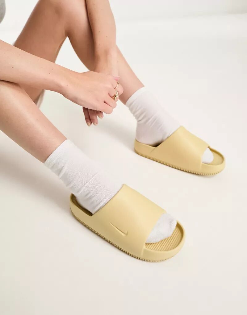 Коричневые сандалии Nike Calm с кунжутом кроссовки camila s peg marrón