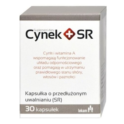 Цинк + Ср 15 мг, 30 капсул, улучшают работу иммунной системы, Lek-Am